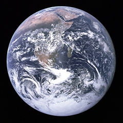 Foto della terra ripresa dalla missione Apollo 17